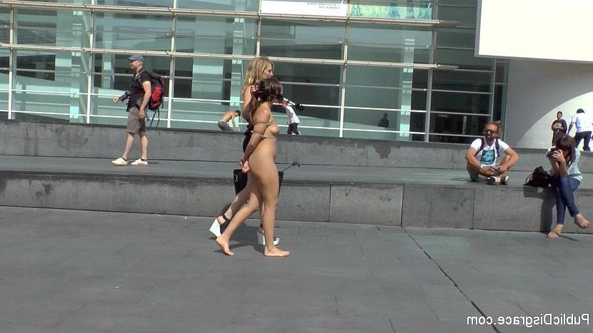 25P Nikki Litte loves being a public bdsm submissive and ashtray wit