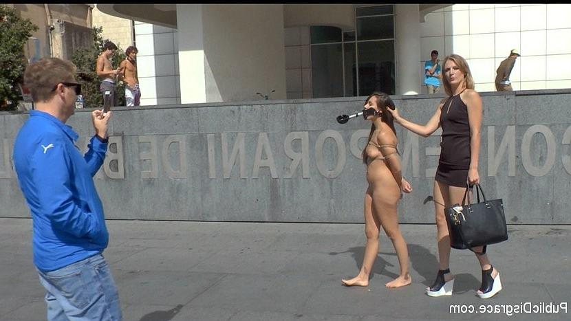 25P Nikki Litte loves being a public bdsm submissive and ashtray wit