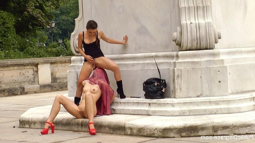 24P Suzan Ayn in public bdsm training taking cocks with lezdom Julie