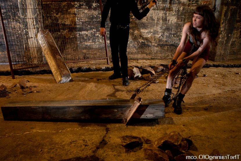 15P Seda young petite slavegirl on high heels in bdsm training