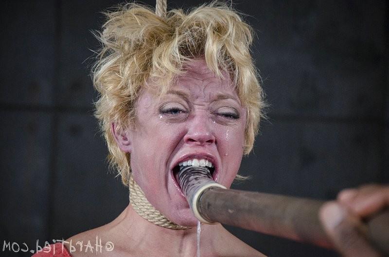 16P Darling BDSM busty blonde is rope bound made to orgasm by maledo