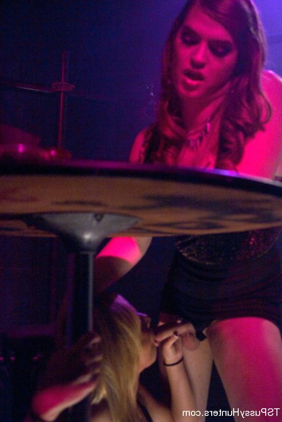 15P Transsexual Tiffany Star hunts &amp;amp; fucks pussy in a night club!