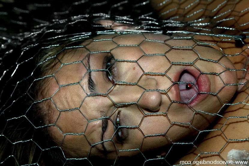 15P Trina Michaels gets stapled to the floor for hot wax fun