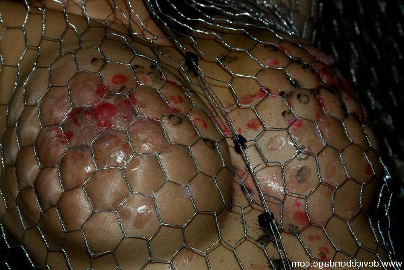 15P Trina Michaels gets stapled to the floor for hot wax fun