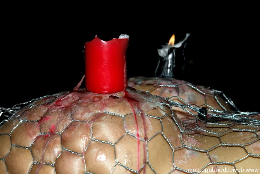 15P Trina Michaels gets stapled to the floor for hot wax fun