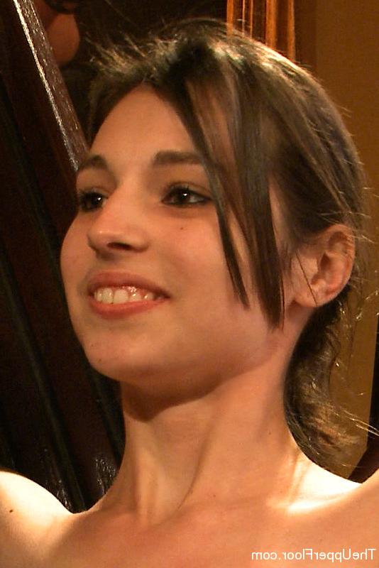 20P Kristine Kahill bound to the cross and offered at bdsm sex party