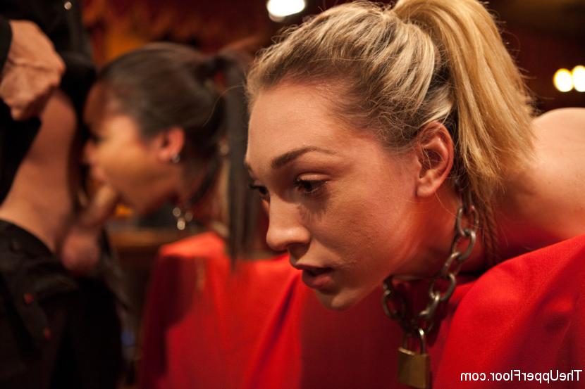 20P Lily LaBeau and slave girls at blowjob and fuck bdsm party