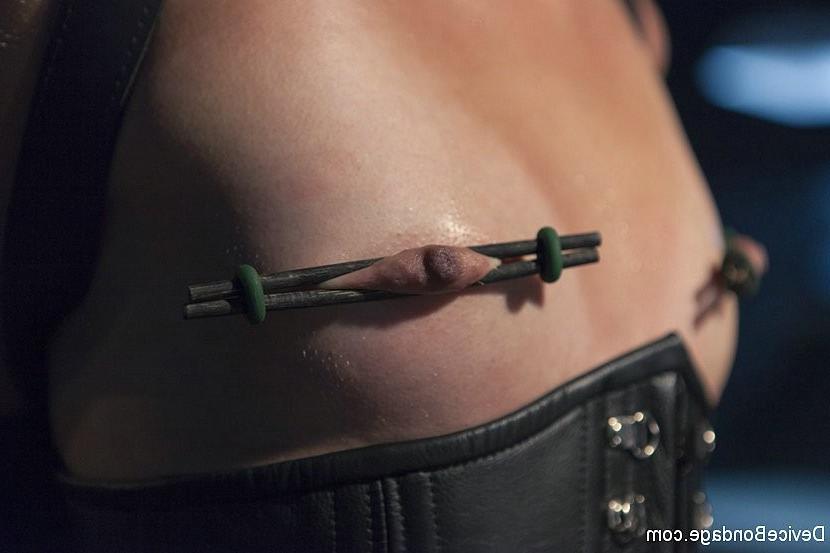 13P Emma Haize corset blonde in extreme bondage with different bdsm toys with Orland