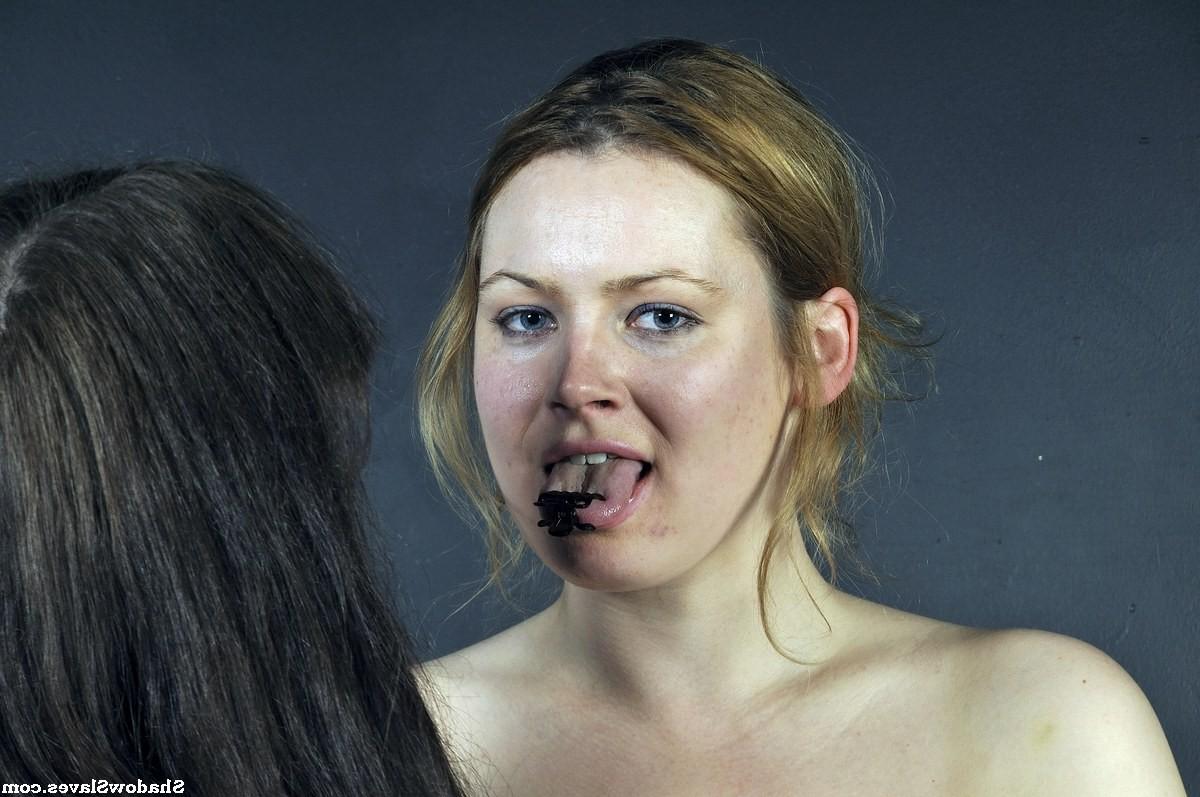 16P Extreme lesbian humiliation and bdsm of Amber West in face punishment and degrad