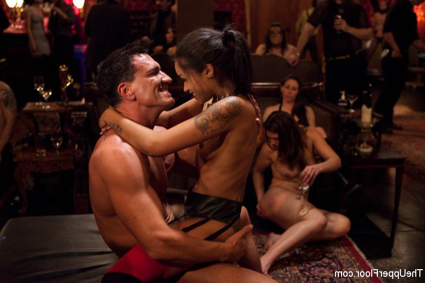 20P Skin Diamond and bdsm sub girls at porn sex party