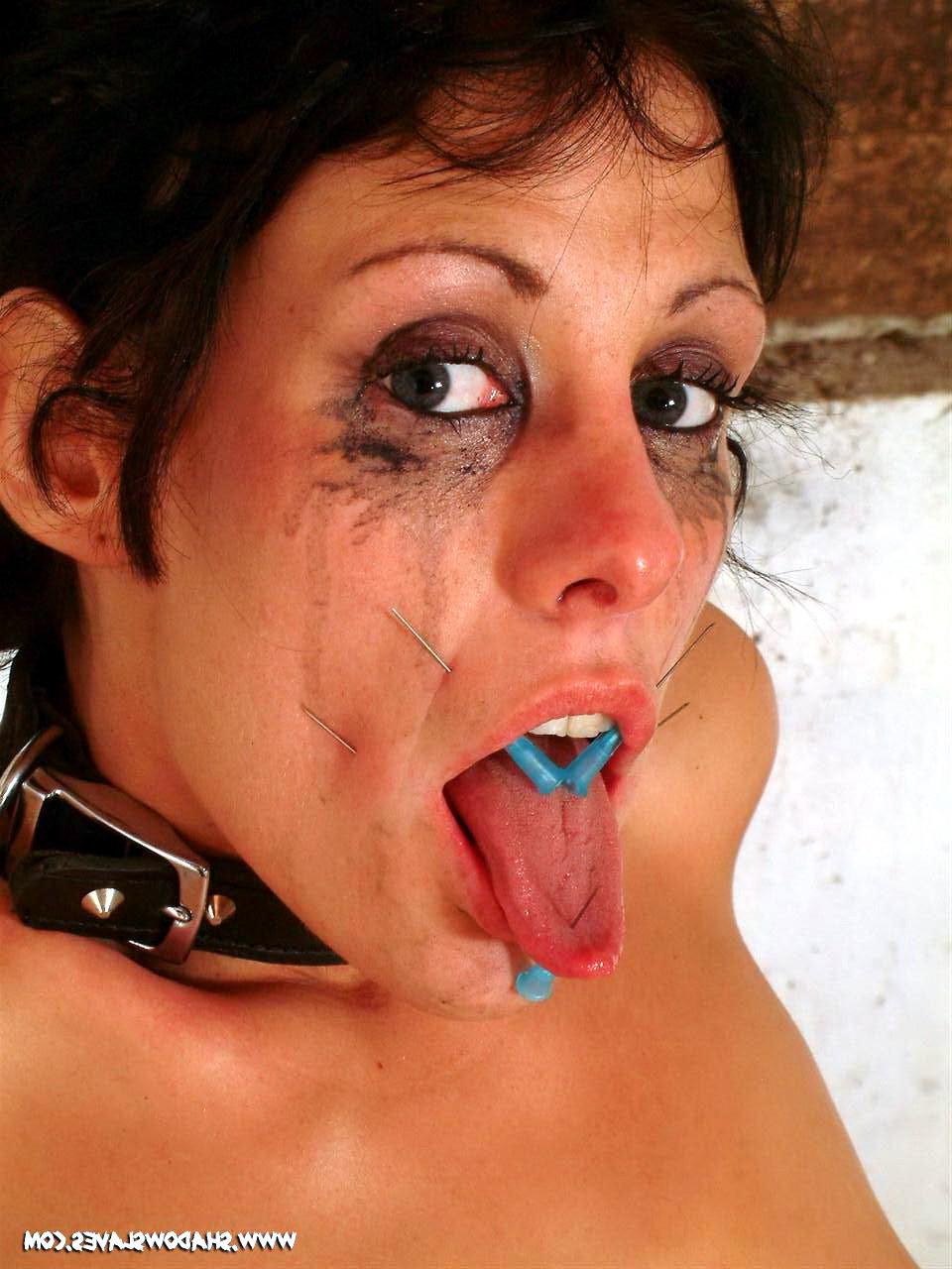 16P Facial needle torture and piercing punishment of extreme bdsm slavegirl Crystel 