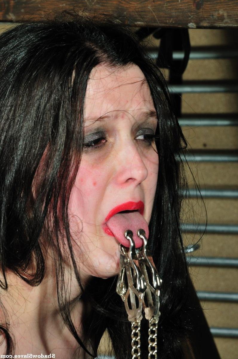 16P Amateur bdsm and bizarre face punishment humiliation of clamped fetish slavegirl