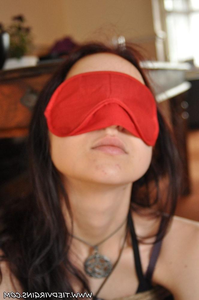 12P Teen slut blindfolded and tied up