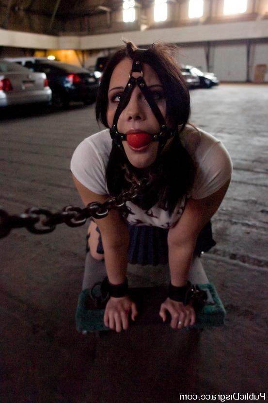 12P Beautiful brunette gets tied up and fucked for the first time