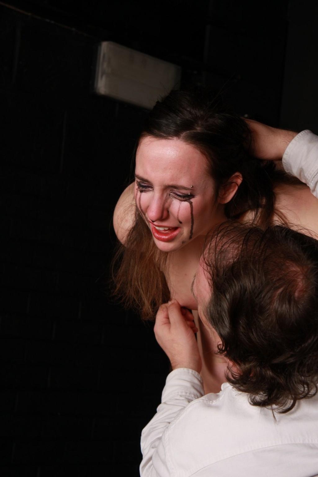 16P Metal clamped and extreme breast whipping to tears of crying canadian bdsm slave