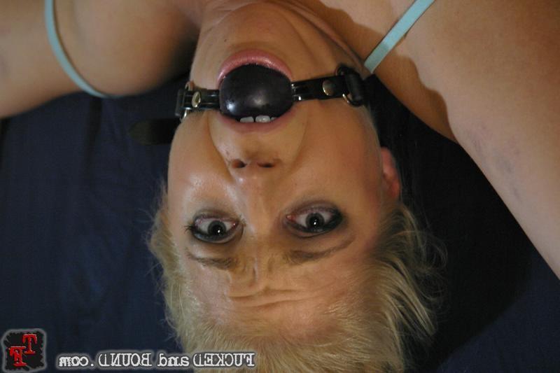 15P Helpless babe Hollie Stevens gets tied up and BDSM drilled by Brandon Iron