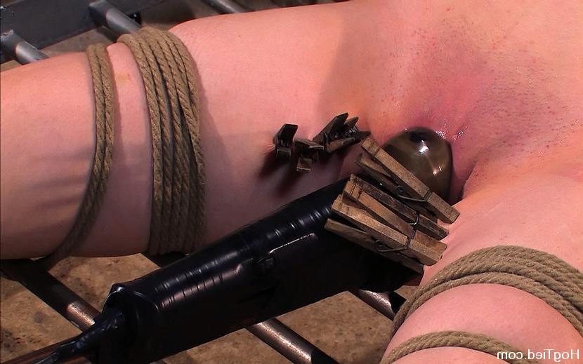 15P Hot Redheaded Prisoner Kendra James Made to endure multiple BDSM orgasms