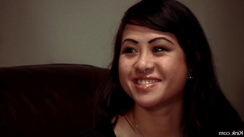 15P Cute local girl Anja gets her first BDSM interview