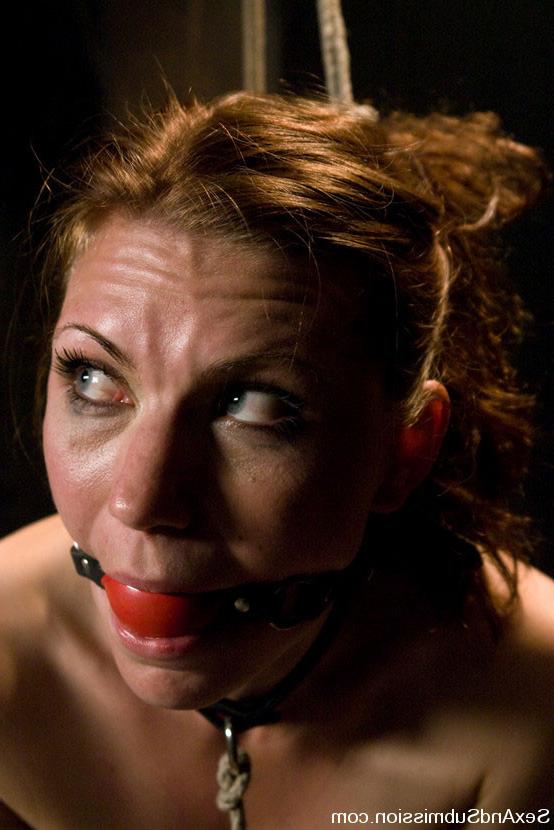 15P Slutty slave beauty getting first time BDSM sex