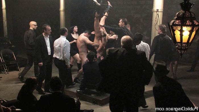 15P BDSM slave Cecilia Vega in a hardcore gangbang