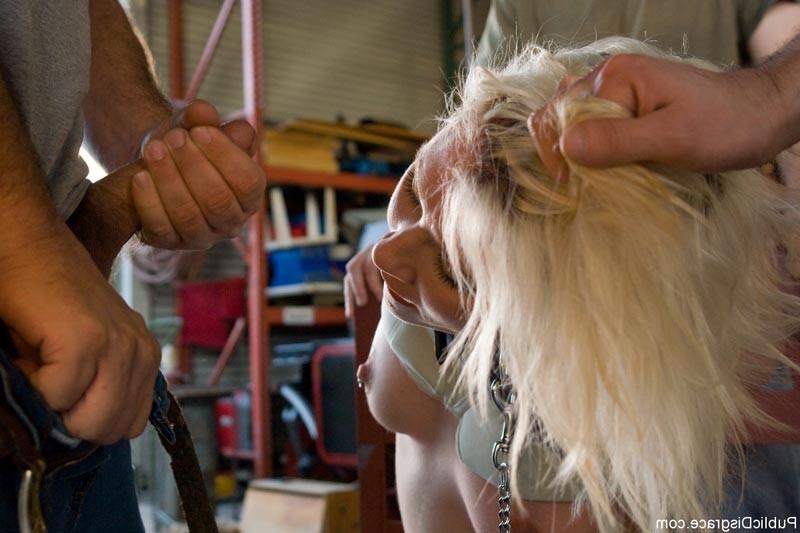18P Public bondage with a hot chick and kinky BDSM