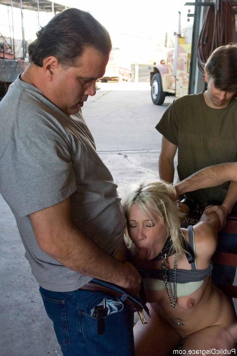 18P Public bondage with a hot chick and kinky BDSM