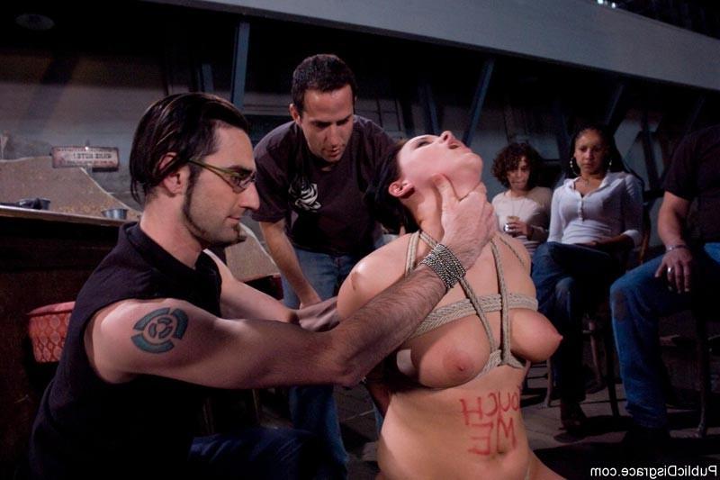 18P Public bondage with a hot chick and kinky BDSM