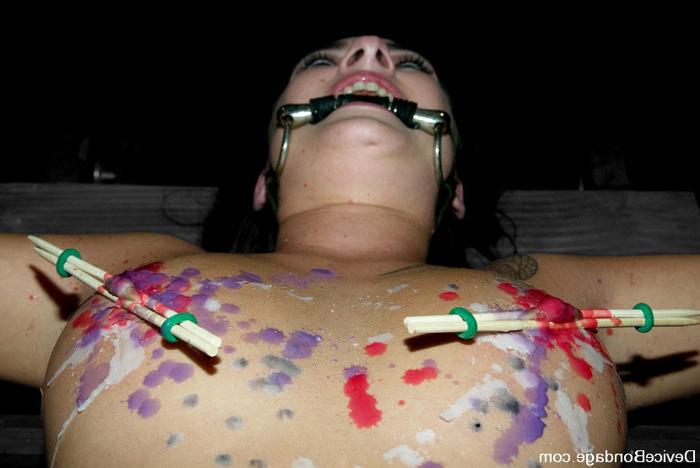 15P BDSM sub Dylan gets bound and tortured by her male dom