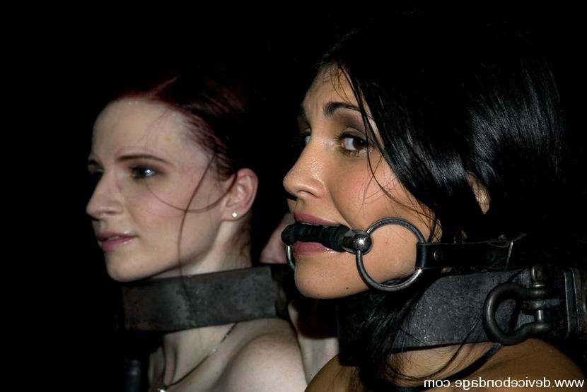 15P Claire Adams submits in a hard core live 3 babe BDSM event