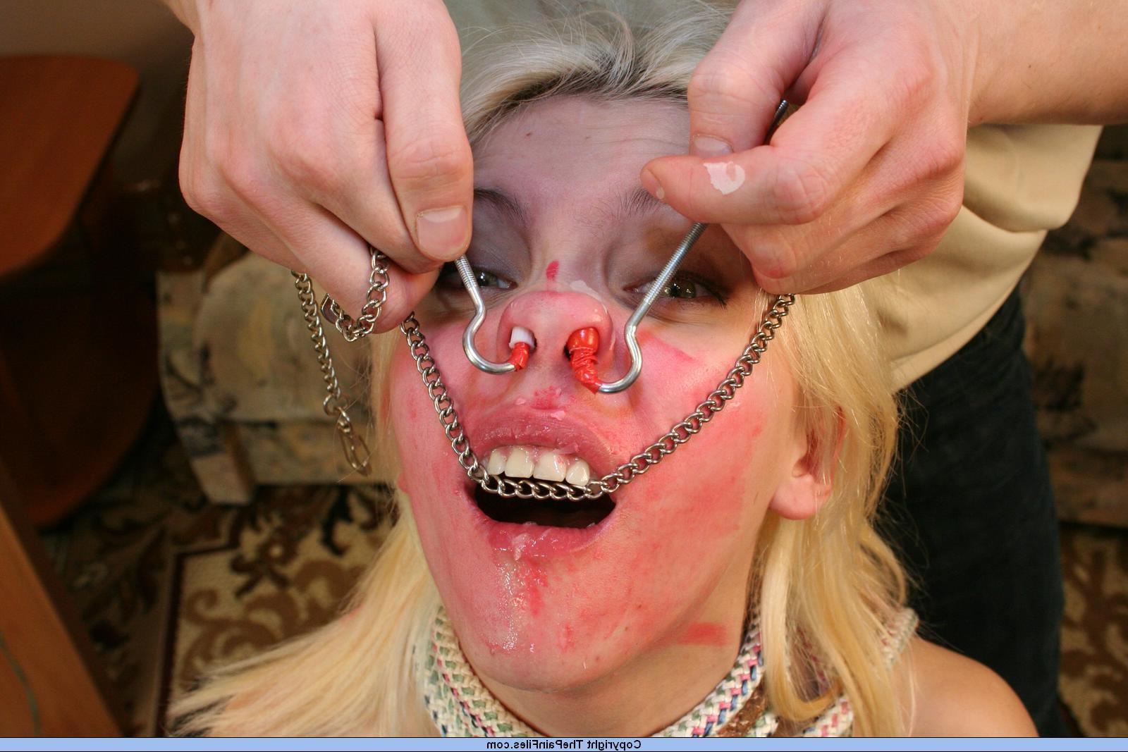 16P Bizarre facial bdsm and humiliating nose tormented