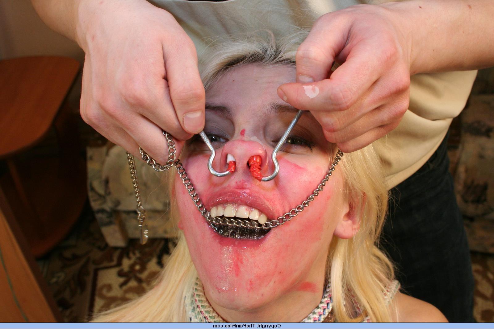 16P Bizarre facial bdsm and humiliating nose tormented
