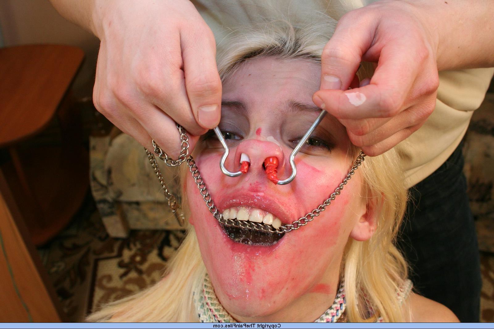 16P Bizarre facial bdsm and humiliating nose tormented