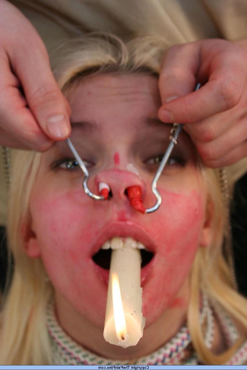 16P Bizarre facial bdsm and humiliating nose tormented