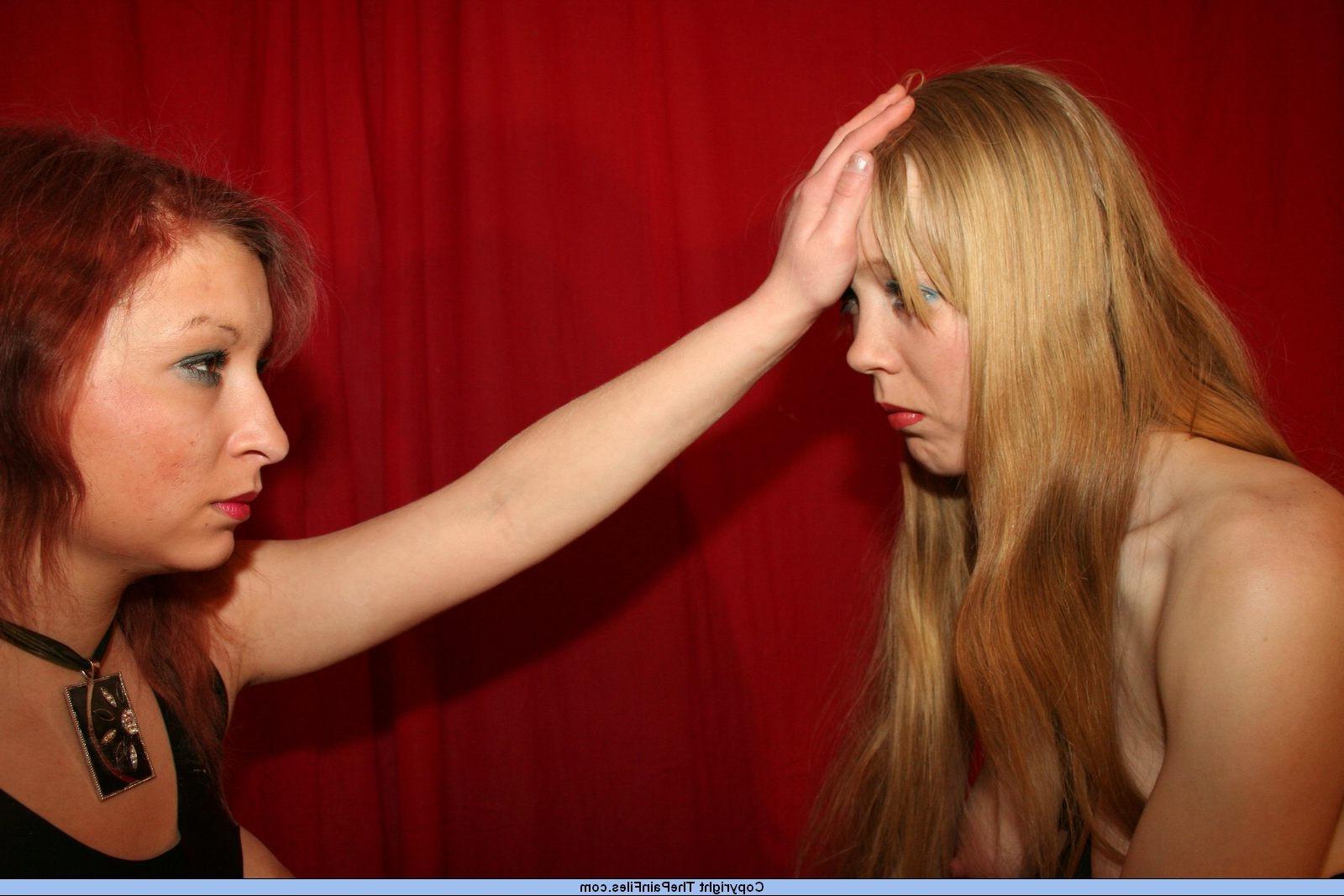 16P Lesbian bdsm torment and tit pain by femdom domina