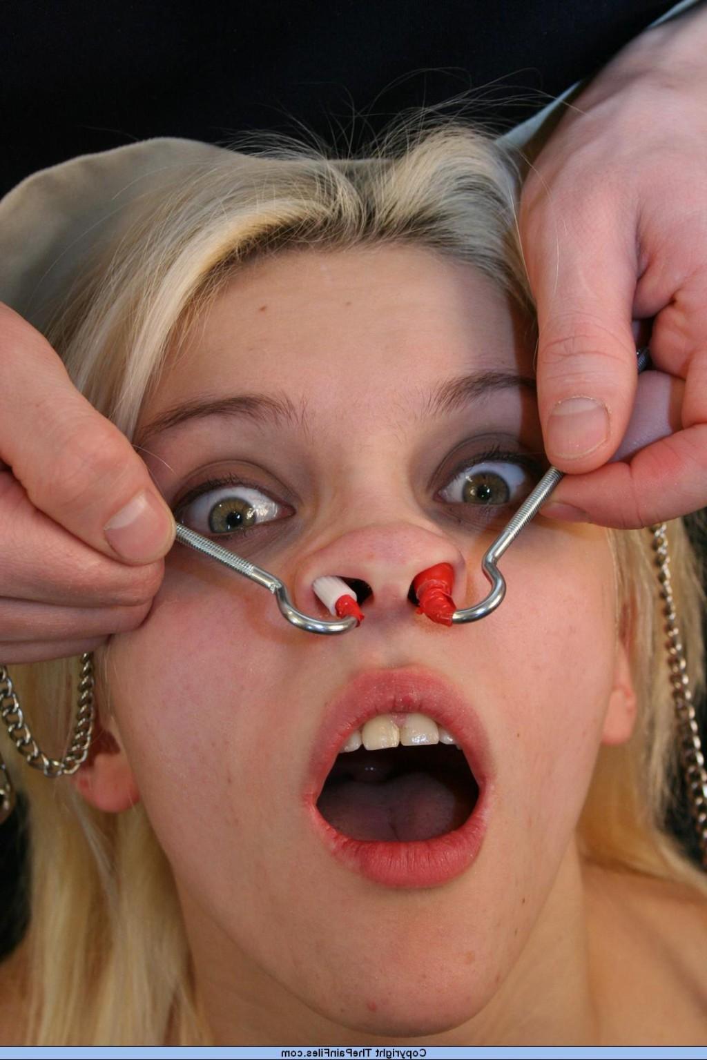 16P Blonde bdsm slavegirls facial pain and humiliation