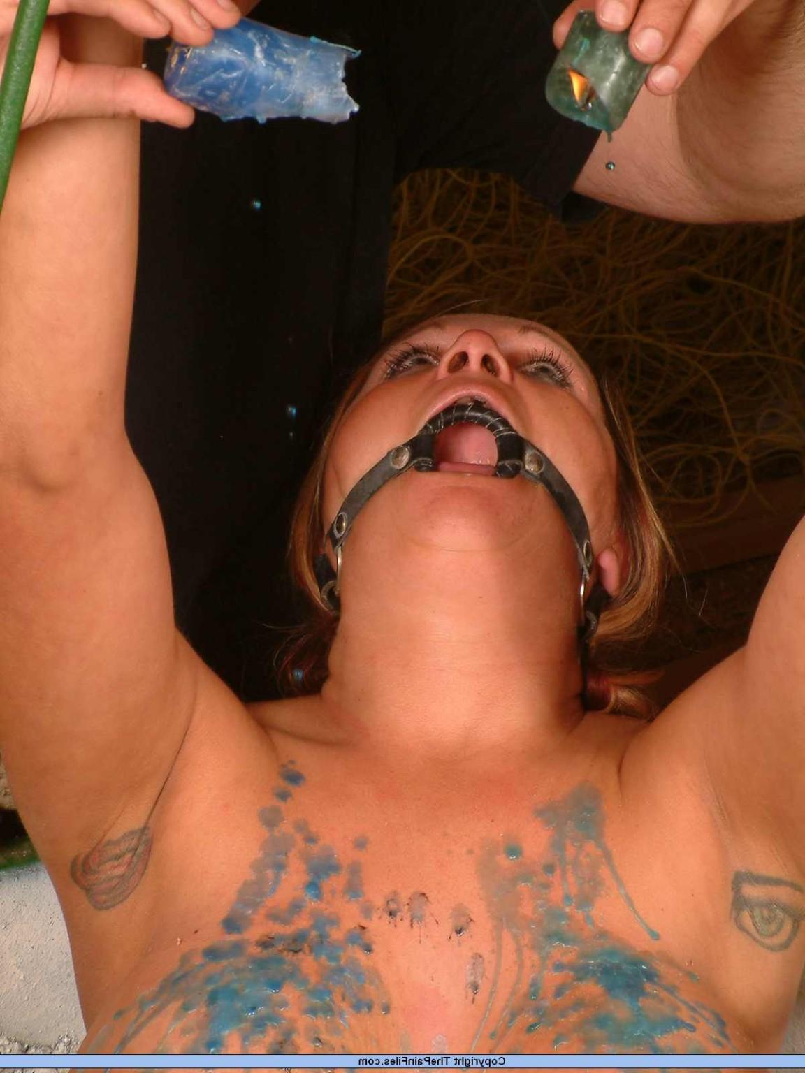 16P Busty bdsm slavegirl tied in the barn and punished