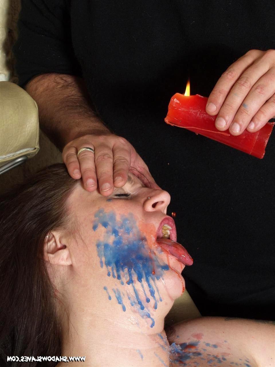15P Mature BDSM wax play
