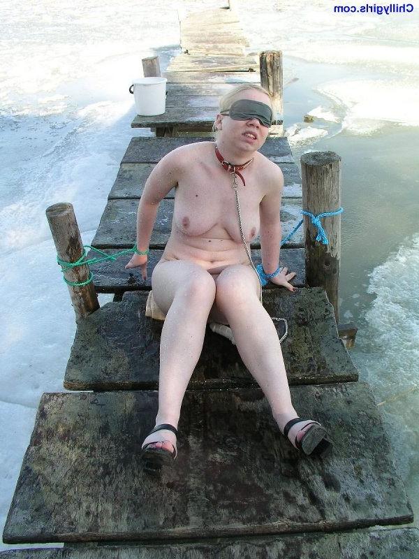 14P Extreme cold bondage and bdsm in the winter