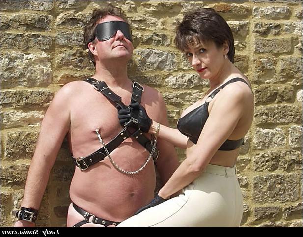 16P BDSM Mistress dominating her slave outside