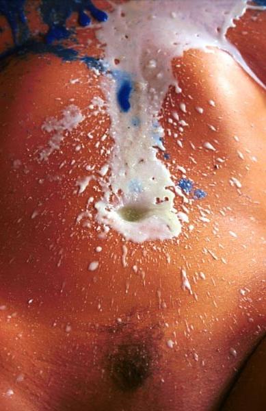 15P Big titted slut gets covered in wax