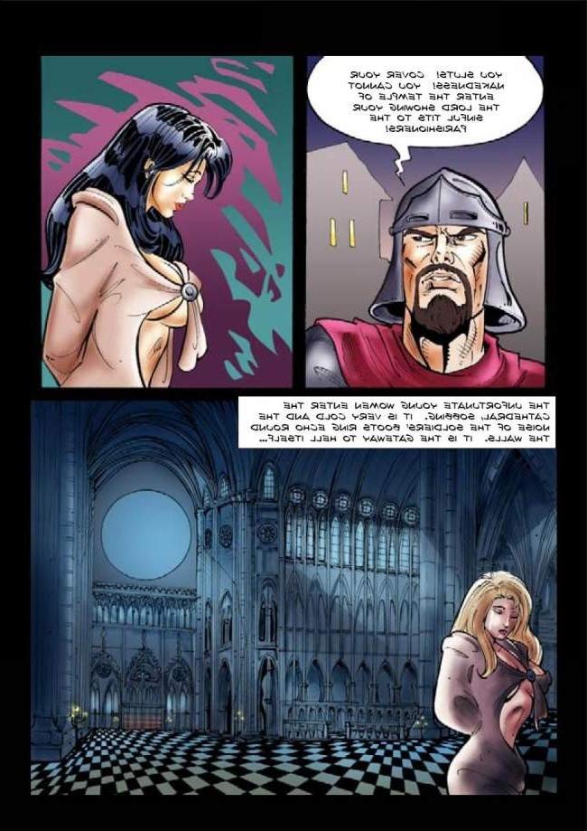 15P witch bonfire bdsm comic