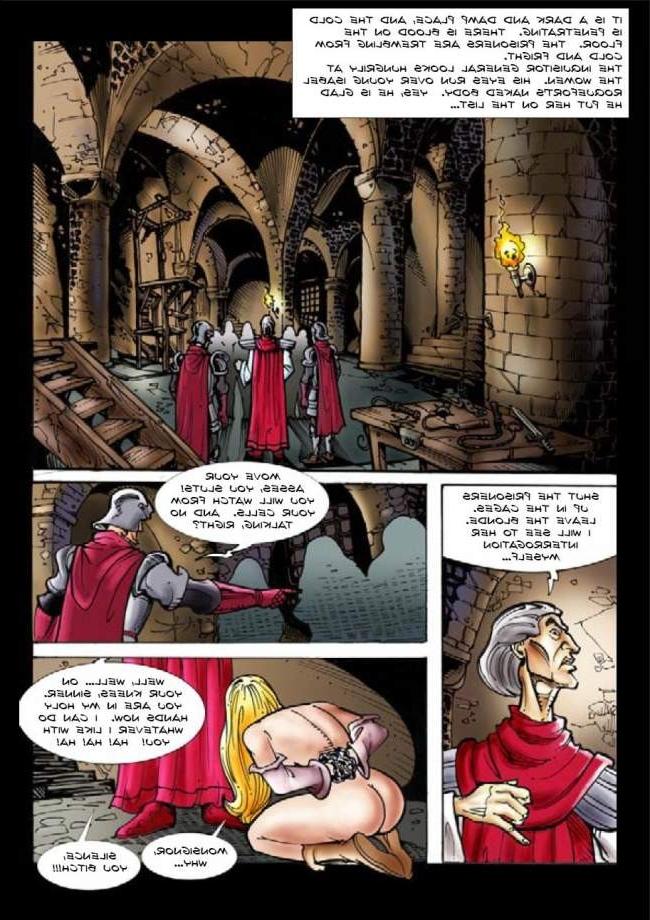15P witch bonfire bdsm comic