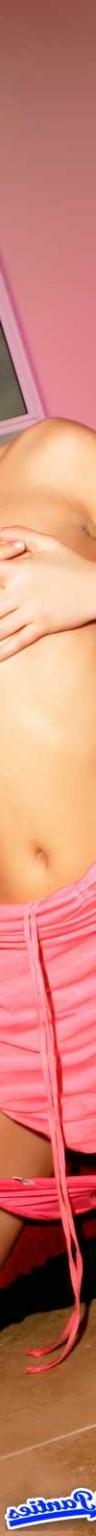 18P Peachez pink satin panties topless