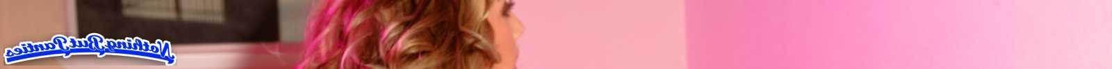 18P Peachez pink satin panties topless