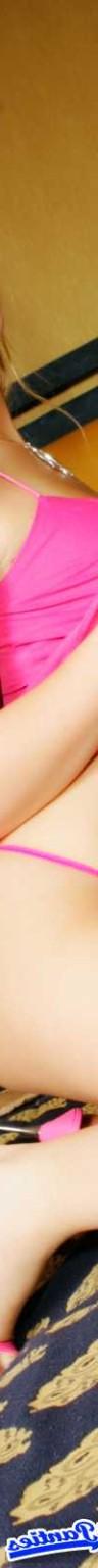 18P Peachez satin g string on the bed