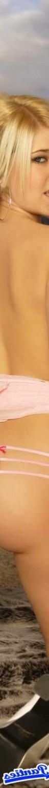 18P Lucy pink satin thong panties outside