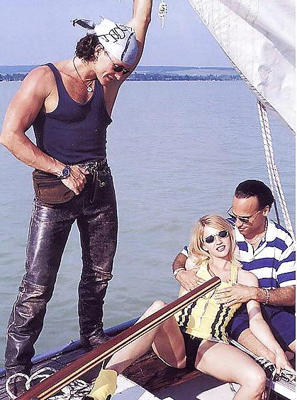 20P Blonde fucking two guys on a sailboat
