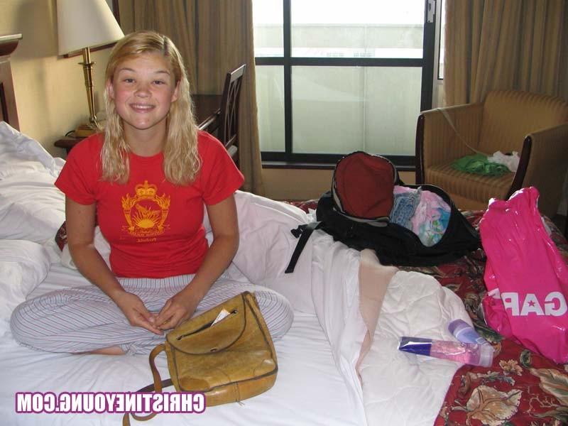 15P Fun-loving blonde Christine Young in this cute teen gallery