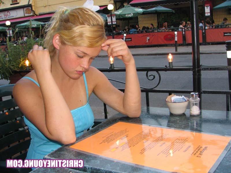 15P Fun-loving blonde Christine Young in this cute teen gallery
