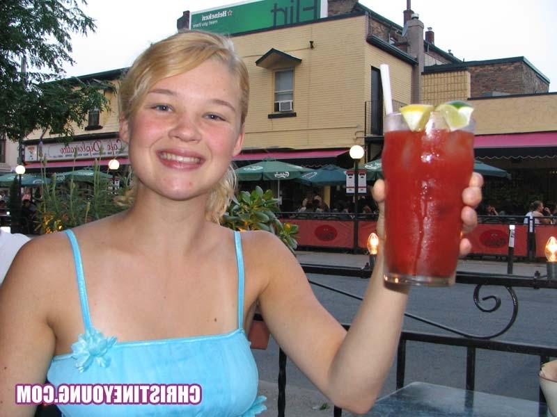 15P Fun-loving blonde Christine Young in this cute teen gallery